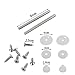 Lystin Toilet Seat Hinges Replacement Parts with Fittings, Pair of Zinc alloy Finished Replacement Hinges Adjustable Toilet Seats Hinges with Bolts and Nuts