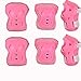 Kids Sports Safety Protective Gear Set, RuiyiF Set of 7 Butterfly Elbow Pad Knee Pads Wrist Guard Helmet for Scooter Skateboard Skating Blading Cycling Riding - Pink
