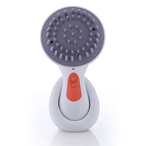 Zinnor Electric Shampoo Scalp Massager for Hair Growth Handheld Handy Massaging for Head Face Neck Leg Body Spa Brush Brain Waterproof Scrubber Stress Relieve Comb Health Care Product