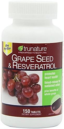TruNature Grape Seed & Resveratrol - Great Special 4 Pack ( 150 Tablets Each )