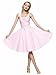 Maggie Tang 50s 60s Vintage Cocktail Swing Rockabilly Ball Gown Dress Pink L