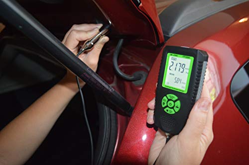 Coating Thickness Gauge CM-206Z Best Digital Paint Meter with External Sensor/Resolution 0.001mils
