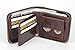 Admetus Wallet for Men Zipper Leather Wallet for Men Bifold RFID Blocking Card Holder Brown-22
