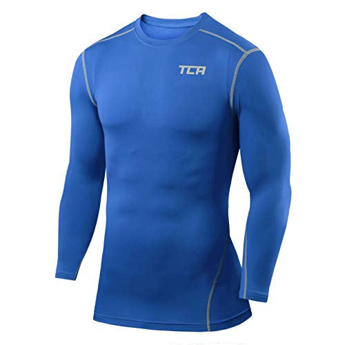 TCA Men and Boys' Long Sleeve Compression Shirt Men, Athletic