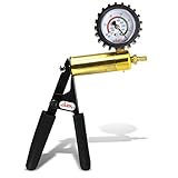LeLuv Ultima Vacuum Pump Handle Black Grips with Rubber Protected Gauge