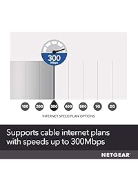 NETGEAR Cable Modem with Voice CM500V - For Xfinity by Comcast Internet & Voice   Supports Cable Plans Up to 300 Mbps   2 Phone lines   DOCSIS 3.0 (Renewed)
