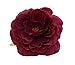 Love Sweety Women Girls Flower Hair Clips hairpins Flower Brooch (Dark Red)