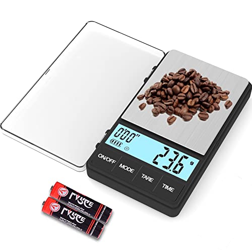 Weightman Espresso Scale With Timer 1000g X 0.1g Small & Thin Travel