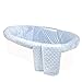 Tadpoles Minky Dot Moses Basket and Bedding Set, Blue