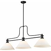 Z-Lite 725-3MB-AMO14 Melange Pendant, 3-Light 300 Total Watts, Matte Black