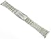 16-22mm Kreisler Rolex Type Center Clasp Silver and Gold Tone Metal Watch Band
