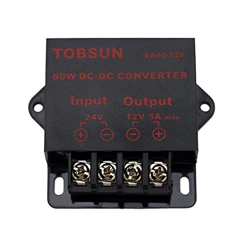 EPBOWPT DC 24V to 12V 5A 60W Converter Step Down Regulator for Car Low Voltage Transformer