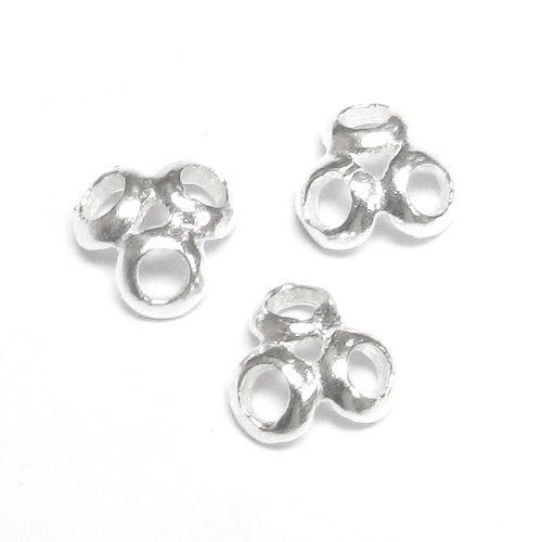 6 pcs .925 Sterling Silver Filigree Flower Bead Cap 7mm/Findings/Bright