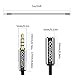 aceyoon Aux Cord Extender 3.5mm Headphone Extension 16ft / 5M Male to Female 4 Pole Audio Auxiliary Car Stereo TRRS Cable Compatible for Smartphone/Tablet/Speaker
