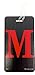 Initial Luggage Tag Letter M Personalized ID Tag