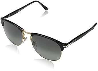 Amazon.com: Persol Mens Sunglasses (PO8649) Black/Grey Acetate - Non