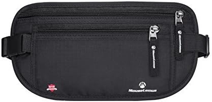 Travel Money Belt with RFID Blocking Sleeves Anti-Theft Hidden Wallet