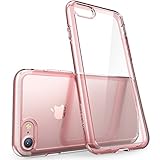 iPhone 7 Case, iPhone 8 Case [Scratch Resistant] i-Blason Clear [Halo Series] for Apple iPhone 7/Apple iPhone 8 Cover (Clear/Rose Gold)