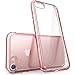 iPhone 7 Case, iPhone 8 Case [Scratch Resistant] i-Blason Clear [Halo Series] for Apple iPhone 7/Apple iPhone 8 Cover (Clear/Rose Gold)