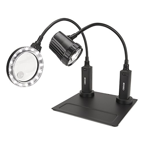 Carson MagniFlex Pro Magnifier and LightFlex LED Task Lamp Bundle with