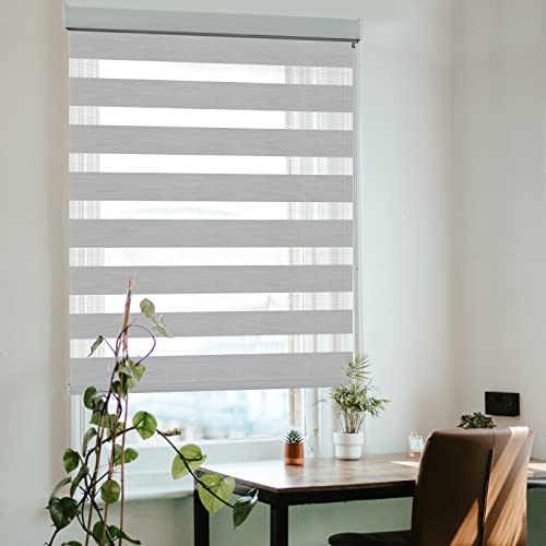 KCO Zebra Blinds for Windows, Dual Layer Roller