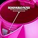 Ovente Electric Kettle 1.7 Liter Cordless Hot Water Boiler, 1100W with Automatic Shut-Off and Boil Dry Protection, Fast Boiling BPA-Free Portable Instant Heater for Making Tea, Coffee, Pink KP72F