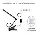 CeSunlight LED Clip on Desk Lamp, Bed Headboard Light with Clamp for Reading, 3000K – 6500K Color Temperature Setting, Stepless Brightness Control, Long USB Cord and AC Adapter Included (Black)