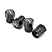EVPRO Tire Valve Stem Caps 4 Pack Black Fit for Infiniti Accessories