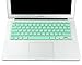 MOSISO Keyboard Cover Compatible MacBook Pro 13 Inch, 15 Inch (with or without Retina Display, 2015 or Older Version) MacBook Air 13 Inch, Mint Green