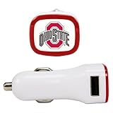 NCAA Ohio State Buckeyes Car Charger, White