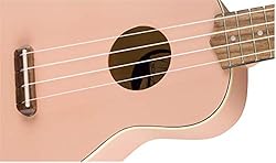 Fender Venice Soprano Ukulele, Shell Pink