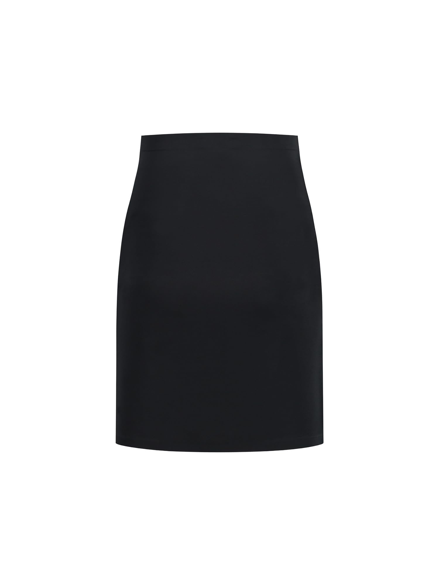 Bye Bra Invisible Skirt, Shaping half slip high waist Underskirt, Light Tummy Control, Seamless Shapewear, Slimming Underwear, Nude and Black, S-XL (Black, XXL)