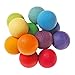 Grimm's Beads Grasper - Wooden Baby Rattle Toy with Large Balls in Rainbow Colors, Handmade in Germany