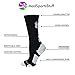 MadSportsStuff Soccer Ball Crew Socks (Black/White, Medium)