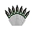 Dobar Holiday Essentials 100 Ultra-Brite Green Lights on White Wire - Indoor/Outdoor Use - UL Listed