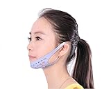 MELADY® Fashion Silica gel Anti Wrinkle Jaw Pulling Thin Double Chin Compact Type V Line Face-lift Belt Mask Facial Exercisers