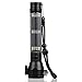 Solar Powered Tactical Flashlight Multi Function Outdoor Car LED Flashlight Ultra Bright Torch Light, with Safety Hammer and Compass, for Hiking, Camping