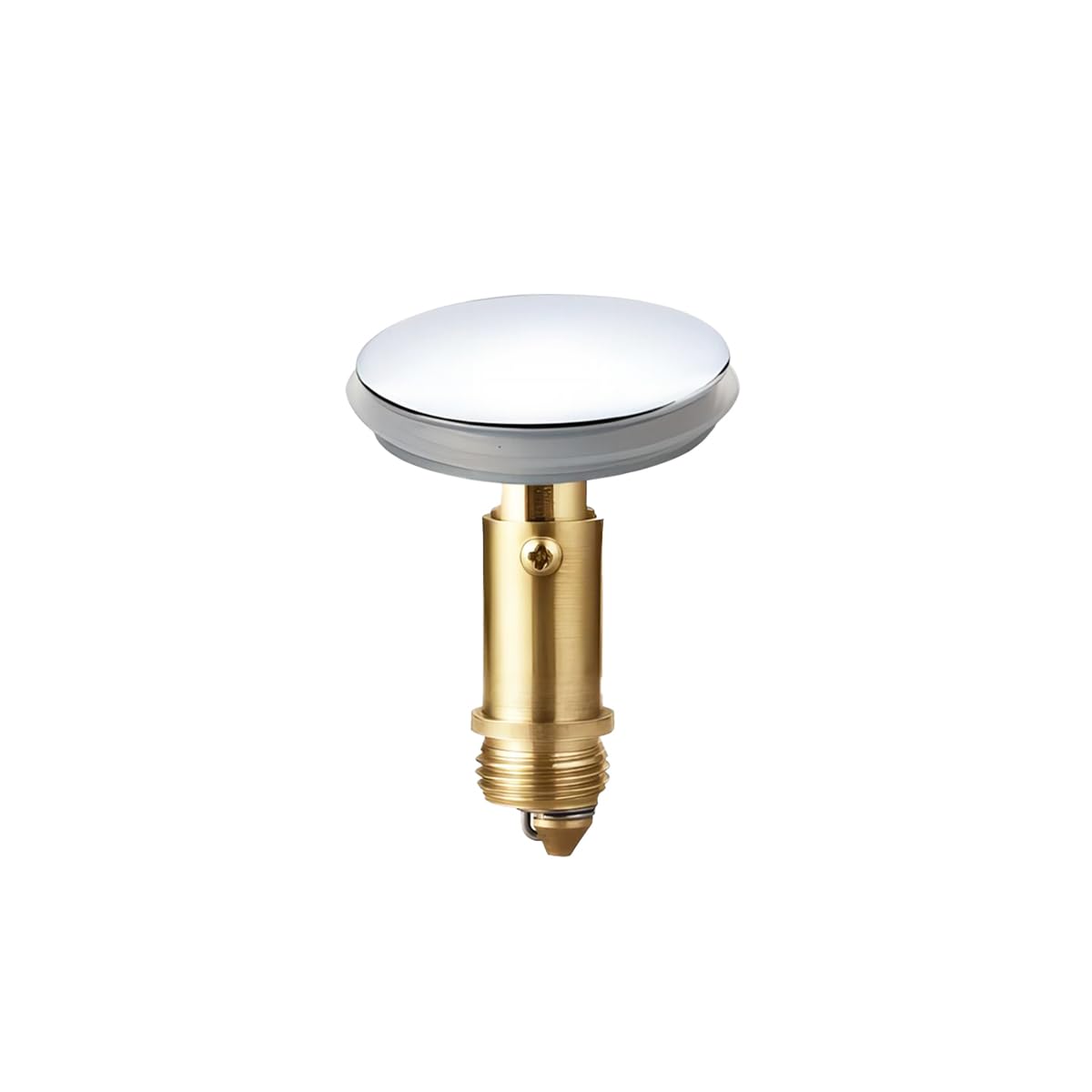 Qrity Push Pop-Up Click Clack Plug Stopper (38mm), Bathroom Sink Drain Plug Stopper, Drain Sink Waste Plugs, Brass Pop-up Stopper