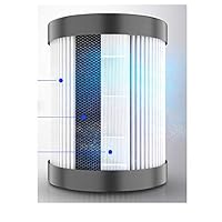 MoreBuyBuy Car Air Purifier,Air Freshener with Smart Touch LED Light 3 Models Adjustable Premium Aluminum Alloy Hepa Filter Ionizer Scented Pieces,Remove Dust, Cigarette Smoke, Bad Odors (Air Fliter)