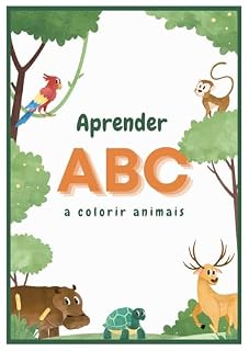 Livro Aprender ABC a colorir Animais