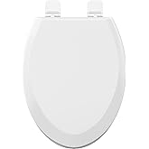 PROFLO PFTSWEC2000 Elongated Closed-Front Toilet Seat with Quick Release and Lid - White