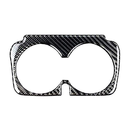 Sala-Store - Car Water Cup Holder Frame Trim Sticker Carbon Fiber Car Interior Styling Stickers Accessories For Mercedes Benz C Class