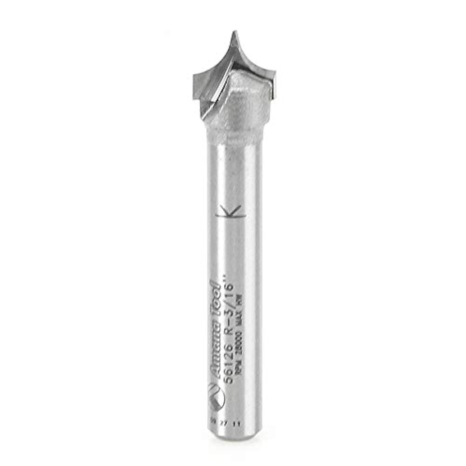 Amana Tool - 56126 Carbide Tipped Pt. Cutting Roundover 3/16 Radius x 3/8 Dia x 19/64 x — image 1