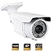 GW Security 5MP 2592 x 1920 Pixel Super HD 1920P High Resolution Network PoE 1080P Security Bullet IP Camera with 2.8-12mm Varifocal Zoom Len and 72Pcs IR LED up to 196FT IR Distance