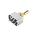 JD.Moon Metal Electric Guitar 3 Way Box Toggle Switch for Les Paul with Brass Tip (Gold)