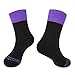 Hot Feet Women's 2 Pairs Heavy Thermal Socks - Thick Insulated Crew for Cold Weather; Sock Size 9-11, Shoe Size 4-10.5 (Apple Cuff and Grape Cuff)