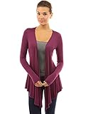 PattyBoutik Women's Waterfall Asymmetric Hem Cardigan