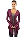 PattyBoutik Women's Waterfall Asymmetric Hem Cardigan