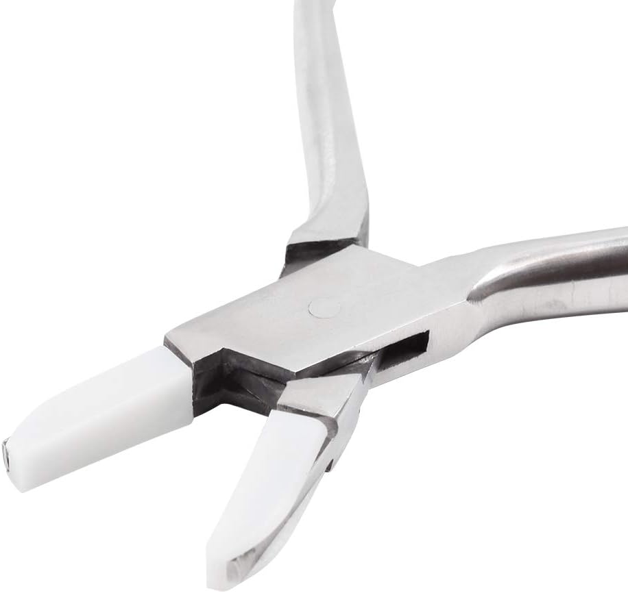 SPEEDWOX Adjusting Eyeglass Arms Frame Plier 6 Inches Eyeglasses Repairing Plier Flat Nose Nylon Jaw Stainless Steel Optical Hand Tool Eye Glasses Repair clamp - Image 3