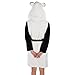 Emolly Fashion Panda Bathrobe with Hood Soft and Warm Robe for Women (Large)